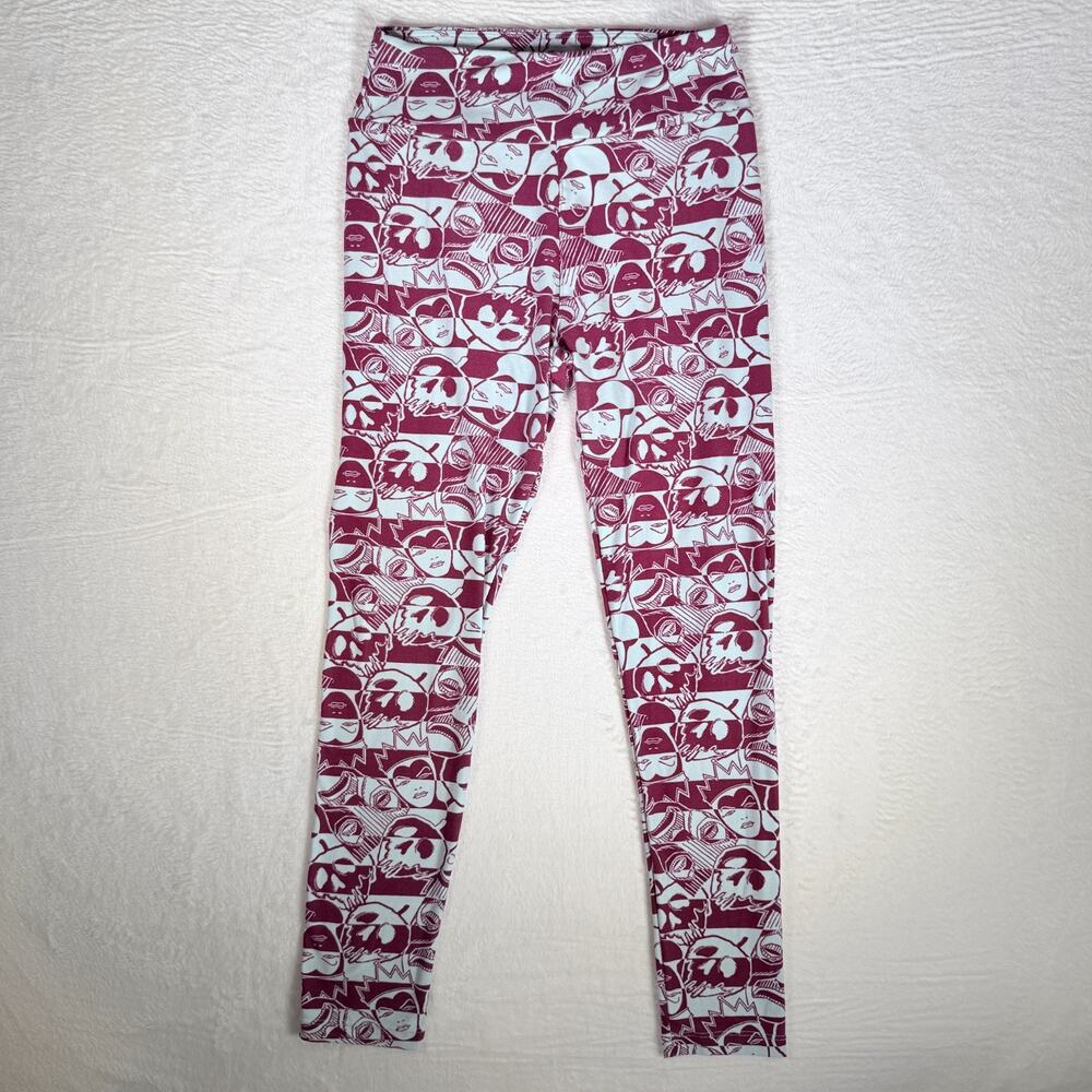 Women Lularoe Disney Snow White‎ Evil Queen Poisin Apple Print Leggings Size OS